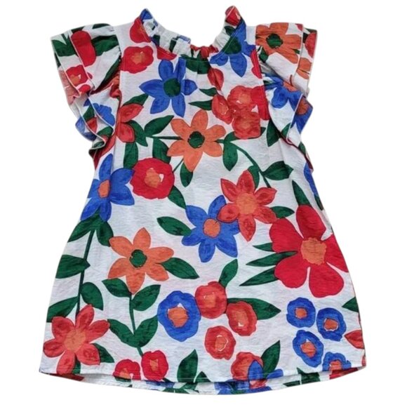 entro Tops - Floral Cap Sleeve Blouse Size Small